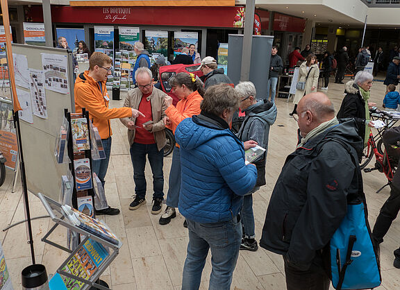 Blick auf den Messestand ADFC Hildesheim