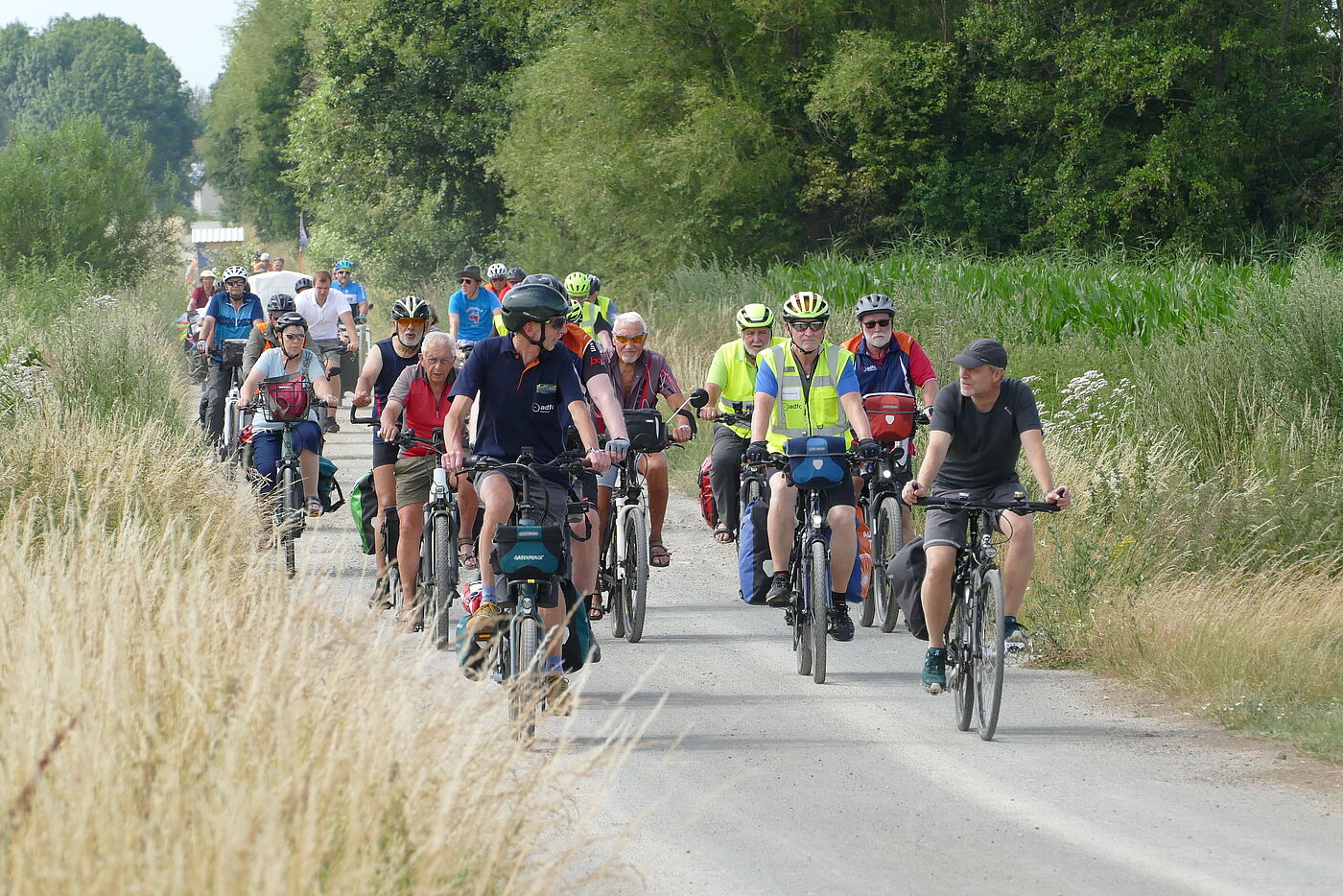 Gruppe von Radfahreren 