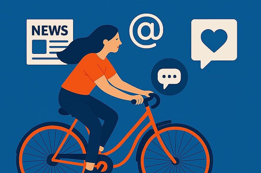 ADFC_Oeffentlichkeitsarbeit.jpg Person auf Fahrrad symbolisch