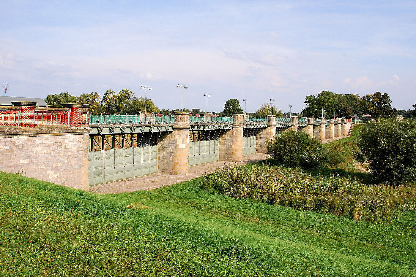 Hochwasserschutz Elbe, Pretzien, Wehr