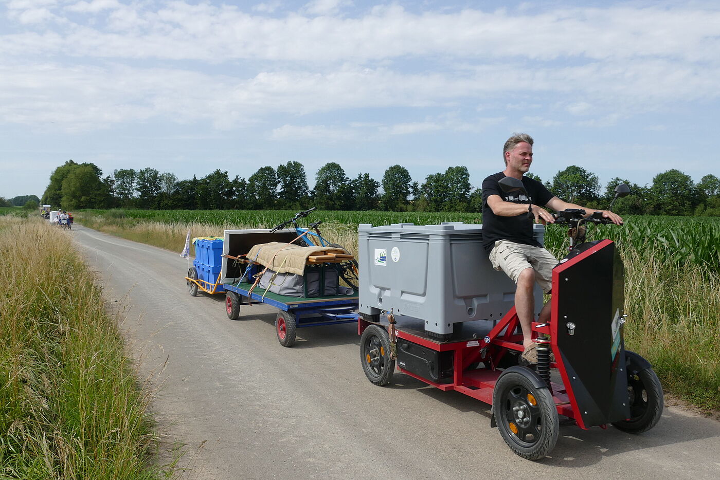 Lastenrad auf Tour